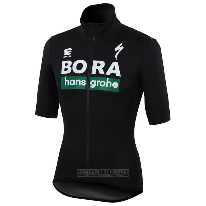 2018 Fahrradbekleidung Bora Shwarz Trikot Kurzarm und Tragerhose